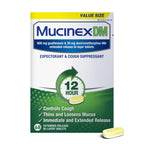 Mucinex DM 12Hr Chest Congestion & Cough Medicine For Adults, Cold And Cough Medicine for Excess Mucus Relief, 600 mg Guaifenesi