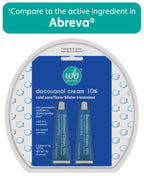 Wellness Basics Docosanol Cream 10% | Cold Sore Treatment | Shortens Healing Time | 0.07 oz - 2 Tubes