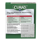 Curad CUR0055RBH Bloodstop Hemostatic Gauze, Helps Stop Bleeding Quickly, 1 x 1 Size, Pack of 10