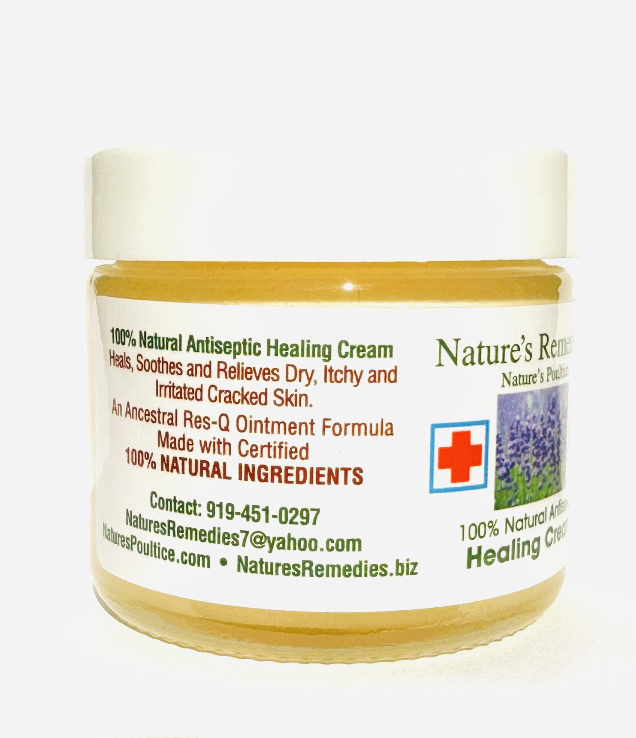 100% Natural Antiseptic Healing Cream Heals and Soothes Infected Skin, Bed Sores, Pressure Sores, Wounds, Painful Ulcers, Itchin