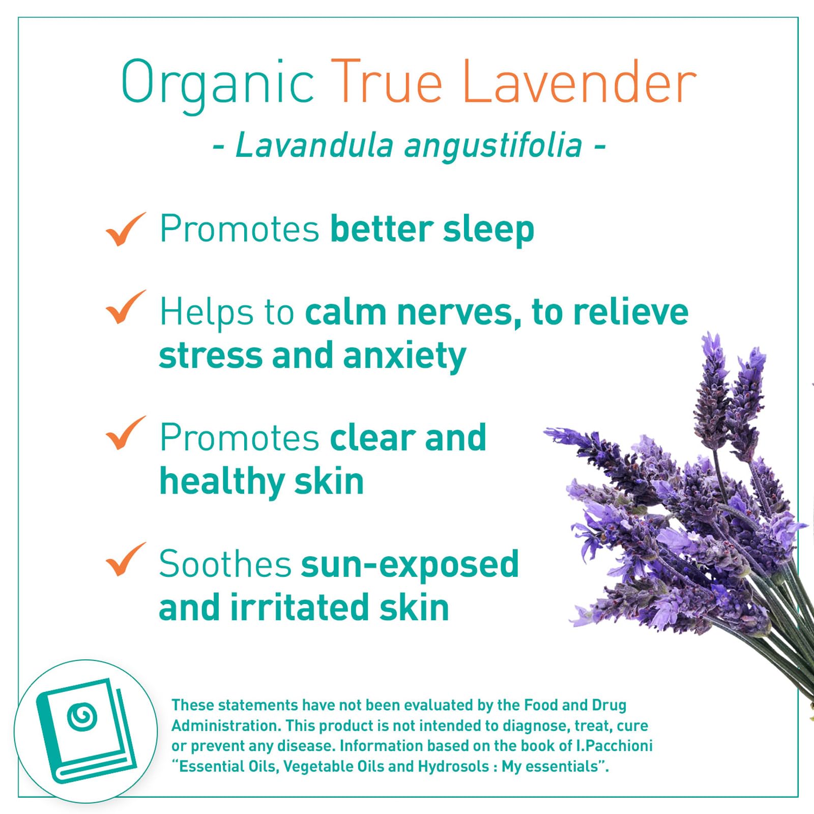 Puressentiel Organic True Lavender Essential Oil - Soothing and Calming Properties - Therapeutic Grade - for Aromatherapy and Ma