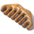Moreinday Wooden Massage Comb, Wooden Scalp Massager, Scalp Gua Sha for Stress Relax, Loc Comb for Sisterlocks - Green Sandalwoo