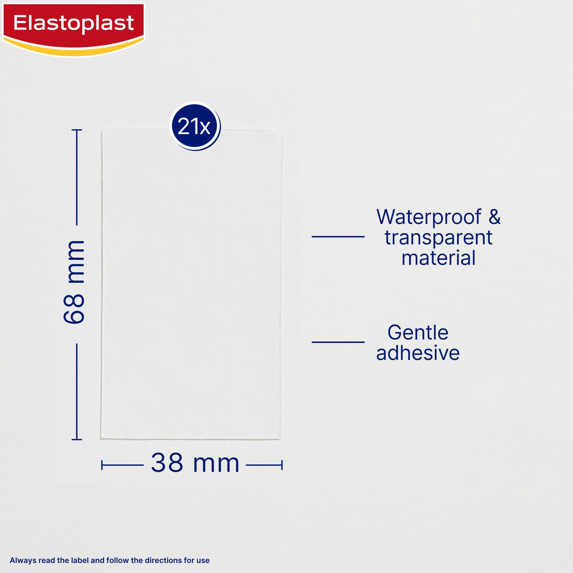 Elastoplast Scar Reducer Plasters (21 Pieces), Quick and Convenient Scar Cover Up Treatment, Scar Sheets to Reduce Visbility of