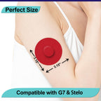 20 Pack G7 Adhesive Patches Waterproof Flexible & Breathable Full Stelo Covers,Hypoallergenic & Latex-Free,Skin-Friendly Overpat