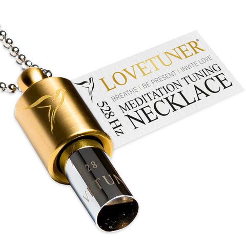 LOVETUNER Meditation Tuning Necklace 528 hz Frequency of Love | Mindfulness Device for Anxiety & Stress Relief