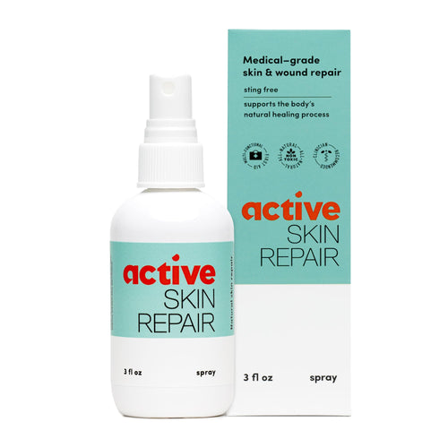 Active Skin Repair First Aid Healing Skin Spray - Natural & Non-Toxic with Hypochlorus Acid for Minor Cuts, Wounds, Scrapes, Ras