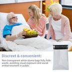 7.8x11.8 Inches Ostomy Pouch Disposable Bags 50 Pieces, Ostomy Supplies for Colostomy Waste Bags or Incontinence Pads