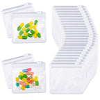 Nuanchu 36 Pieces Pill Pouches Bags Set Reusable Zippered Pill Baggies Clear Plastic Self Sealing Travel Medicine Organizer Stor