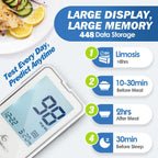 Glucoracy G-425-2 Blood Glucose Monitor Kit, 50 Test Strips and 50 Lancets, Blood Sugar Test Kit with Lancing Device, Diabetes T
