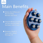 AICNLY Hand Roller Massager for Cellulite Massage, Lymphatic Drainage Massager for Thighs, Tummy, Butt, Massage Gloves for Hands
