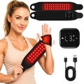 Red Light Therapy Wrist & Hand Wrap, 36 LEDs with Heat Massager