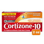 Cortizone 10 Maximum Strength Water Resistant Anti-Itch Ointment, 1% Hydrocortisone, 2 oz.