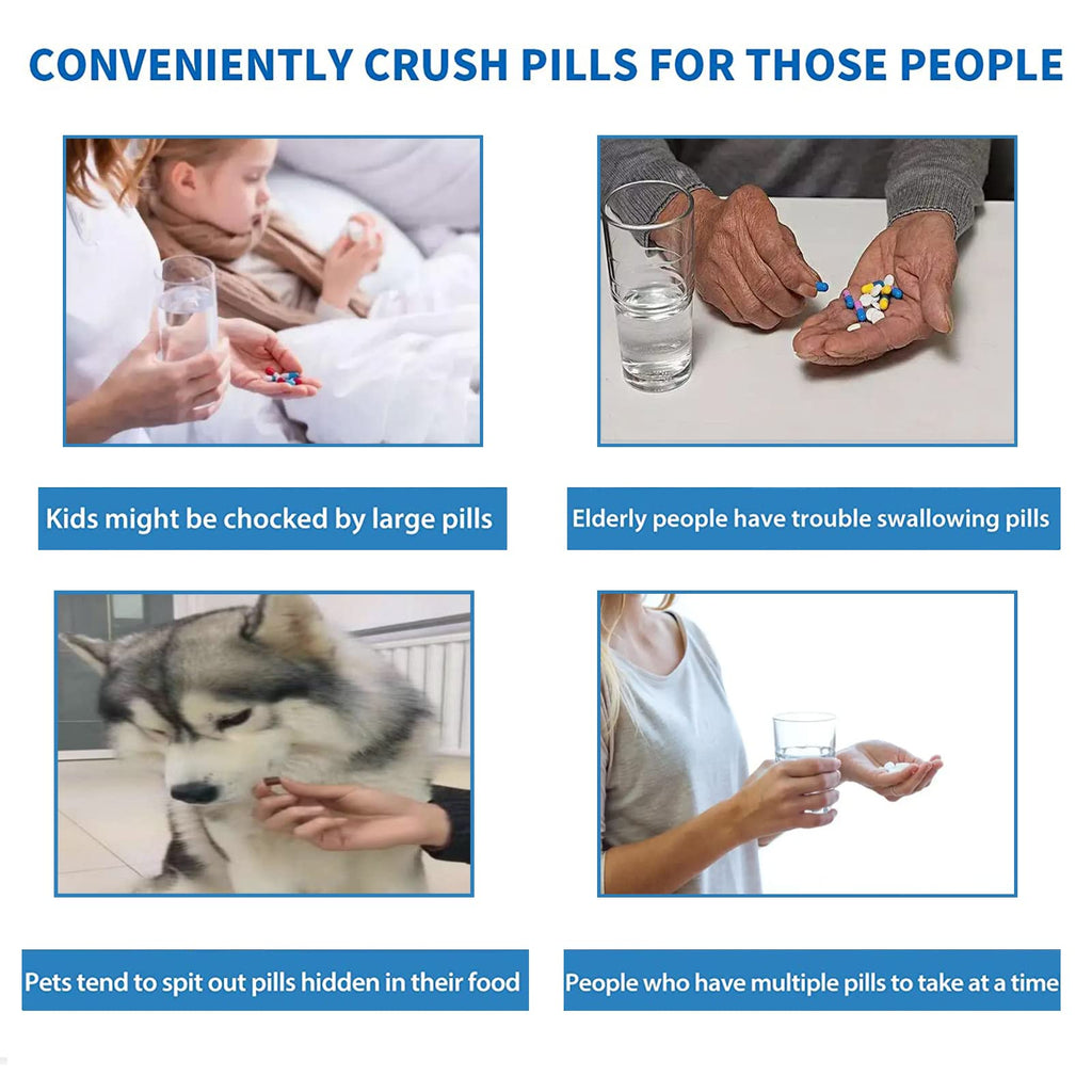 Electric Multifunctional Grinder.Electric Pill Crusher Grinder for Small or Large Pills,to Fine Powder. Pill Crusher Pulverizer