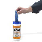 GOJO Fast Towels for Hands and Surface, Fresh Citrus Scent, 25 Count Large Fast Wipes Canister (Pack of 6) - 6282-06
