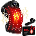 Cordless Red Light Therapy Knee Massager with Heat & Massage, 660nm& 850nm