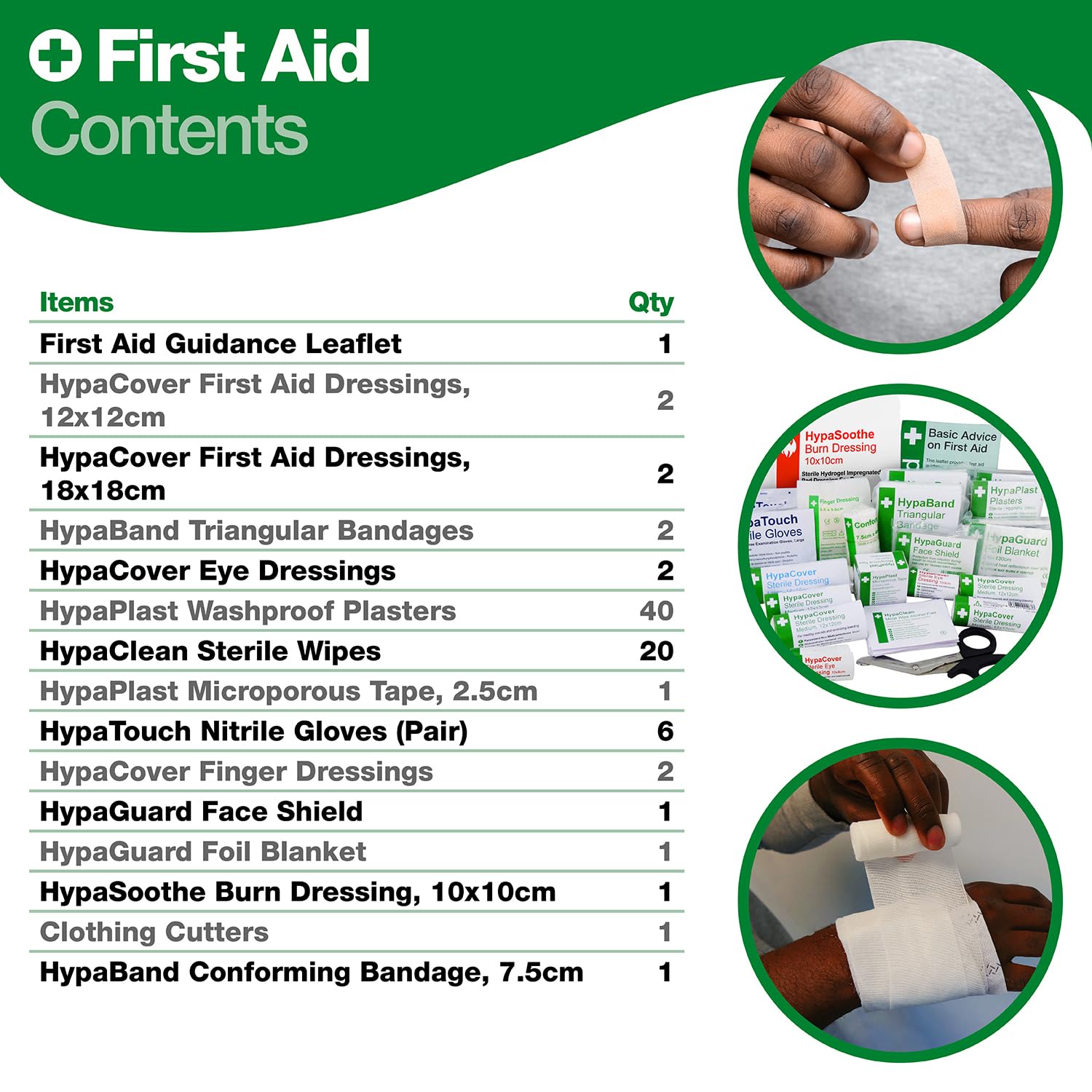 Safety First Aid Group Economy First Aid Kit BS 8599 Compliant, Small Fully Stocked