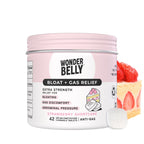 Wonderbelly Bloat + Gas Relief, Extra Strength Chewable Tablets, with 125 mg Simethicone, No Talc or Dye, Strawberry Shortcake, 