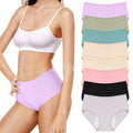 Bunnycool 8 Pcs Leakproof Underwear for Women Leak Proof High Waisted Underwear over 60 for Incontinence Panties for Women (L) M