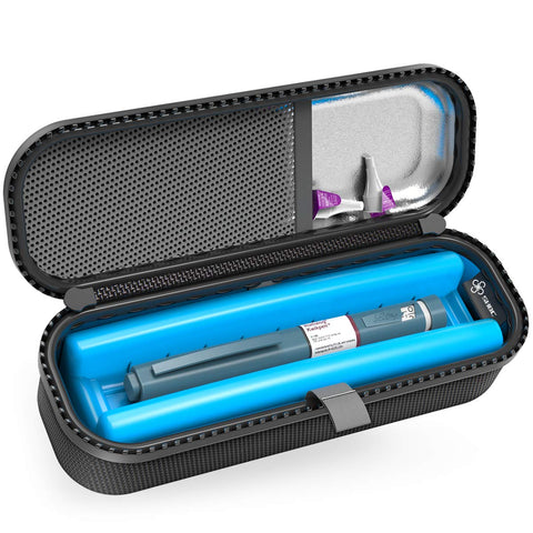 SHBC Upgraded Cold Effect PCM Insulin Pen Carrying Case Portable Medical Cooler Bag for Diabetes Convenient to Changing Needles 