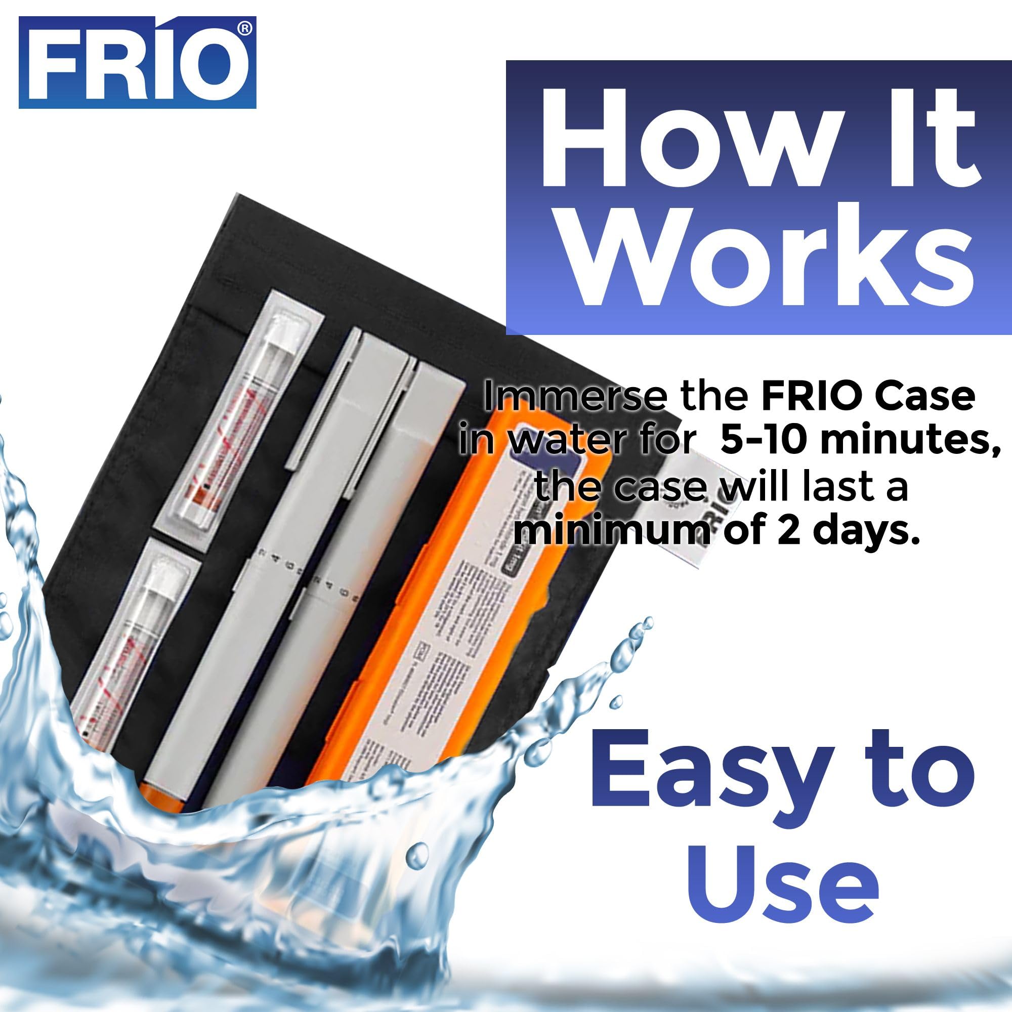 FRIO Large Cooling Wallet - Insulin Cooler for 45+ Hours of Stress Free On The Go Cooler Bag - No Ice, No Stress