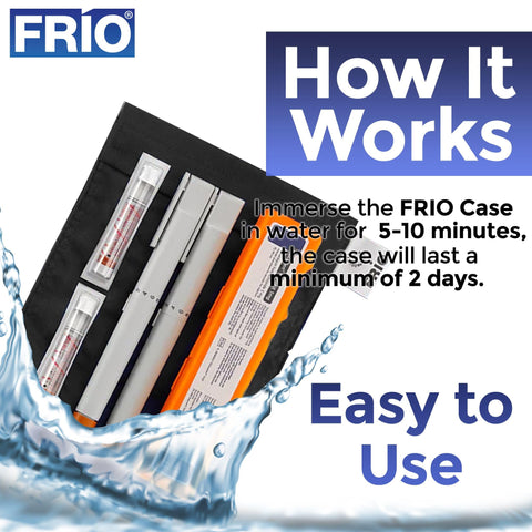 FRIO Large Cooling Wallet - Insulin Cooler for 45+ Hours of Stress Free On The Go Cooler Bag - No Ice, No Stress