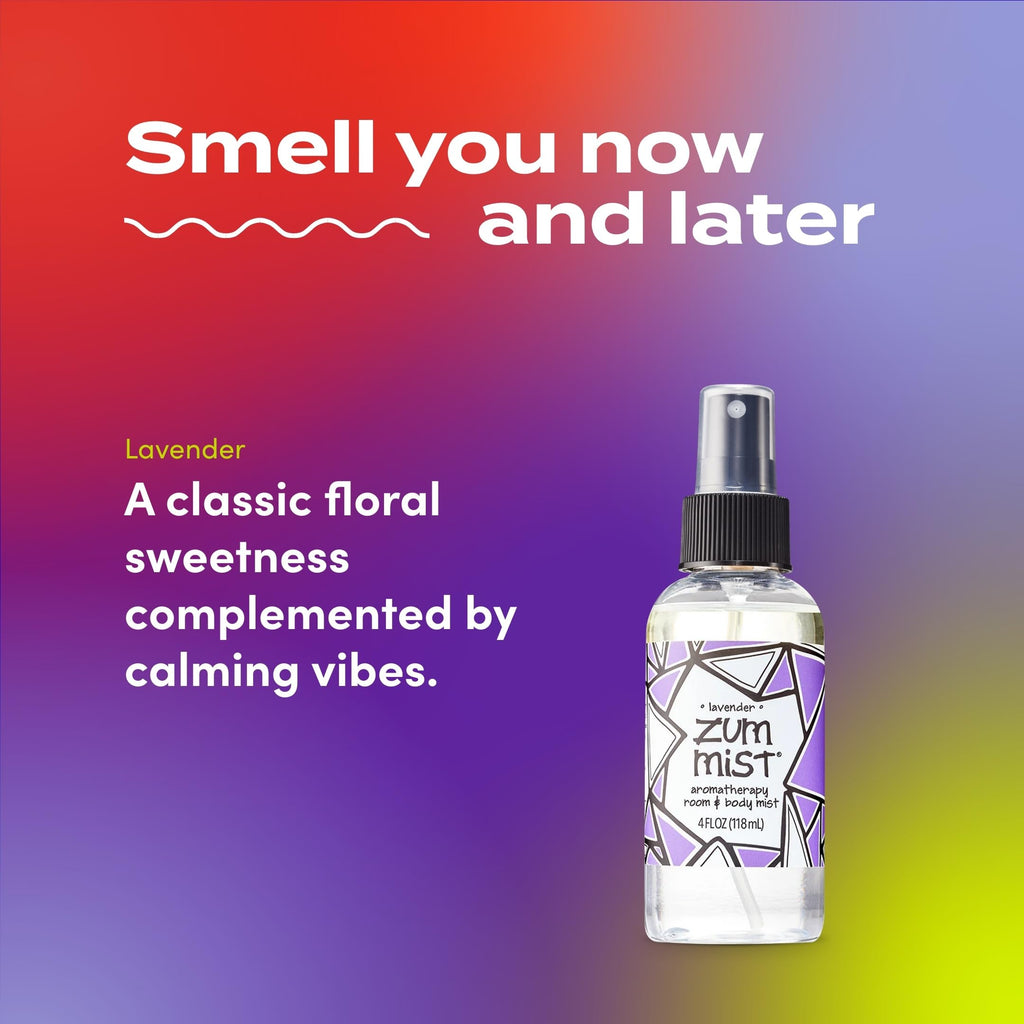 Zum Indigo Wild Mist Room & Body Spray - Aromatherapy Essential Oil Spray - Natural Body Mist & Room Spray - Lavender Scent - 4