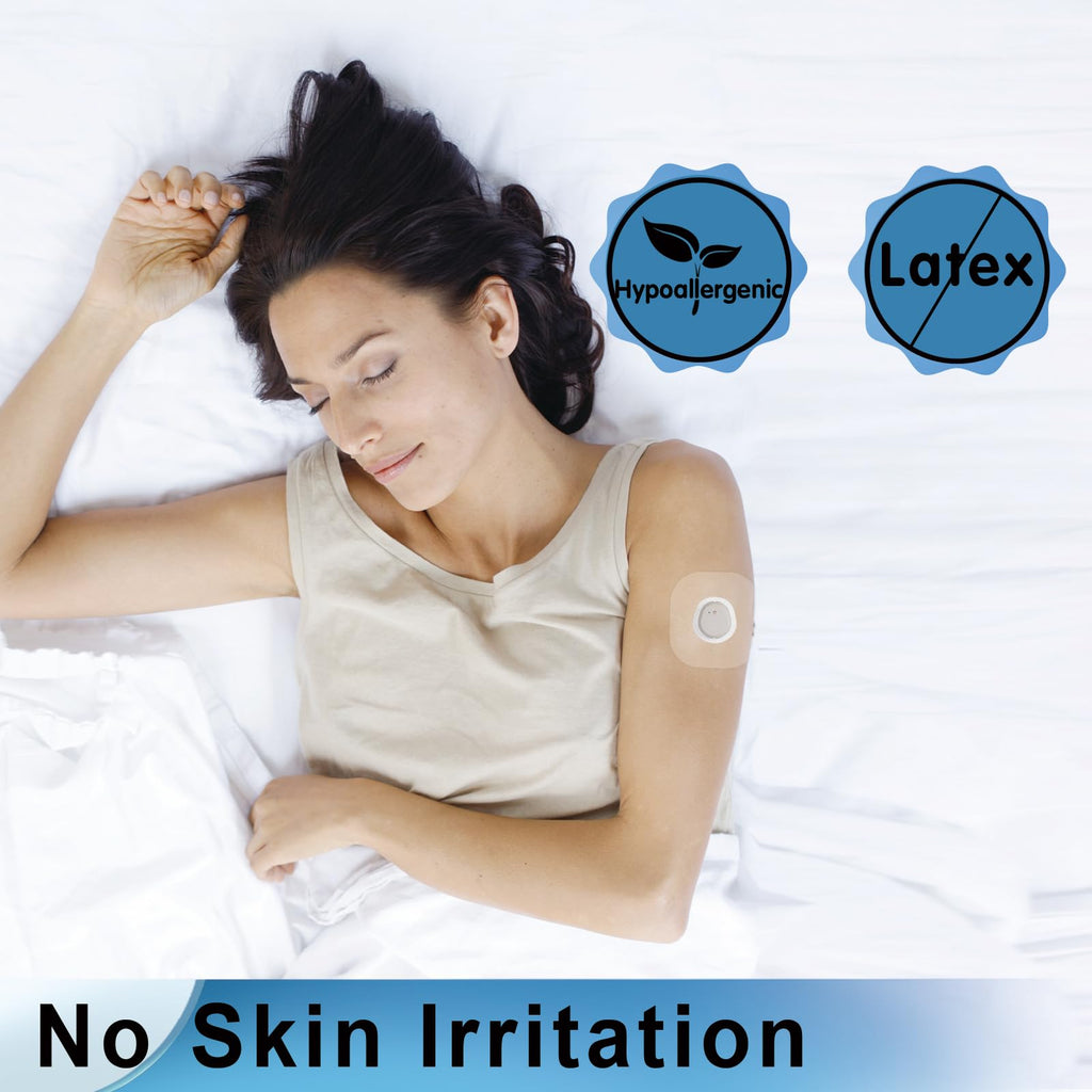 Kuruyo G7 Adhesive Patches 60Pcs Waterproof stelo Overpatches Clear Strong Adhesion Long Lasting 10-15 Days Easy to Use Hypoalle