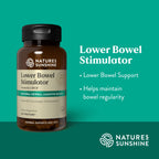 Natures Sunshine Lower Bowel Stimulator - Helps Relieve Constipation - Cleanse & Detox Your Colon with Natural Herbal Ingredien