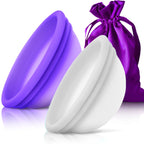 CareCup Reusable Menstrual Disc - Set of 2 Menstrual Cup - Soft Period Disc for Women Designed with Flexible, Medical-Grade Sili