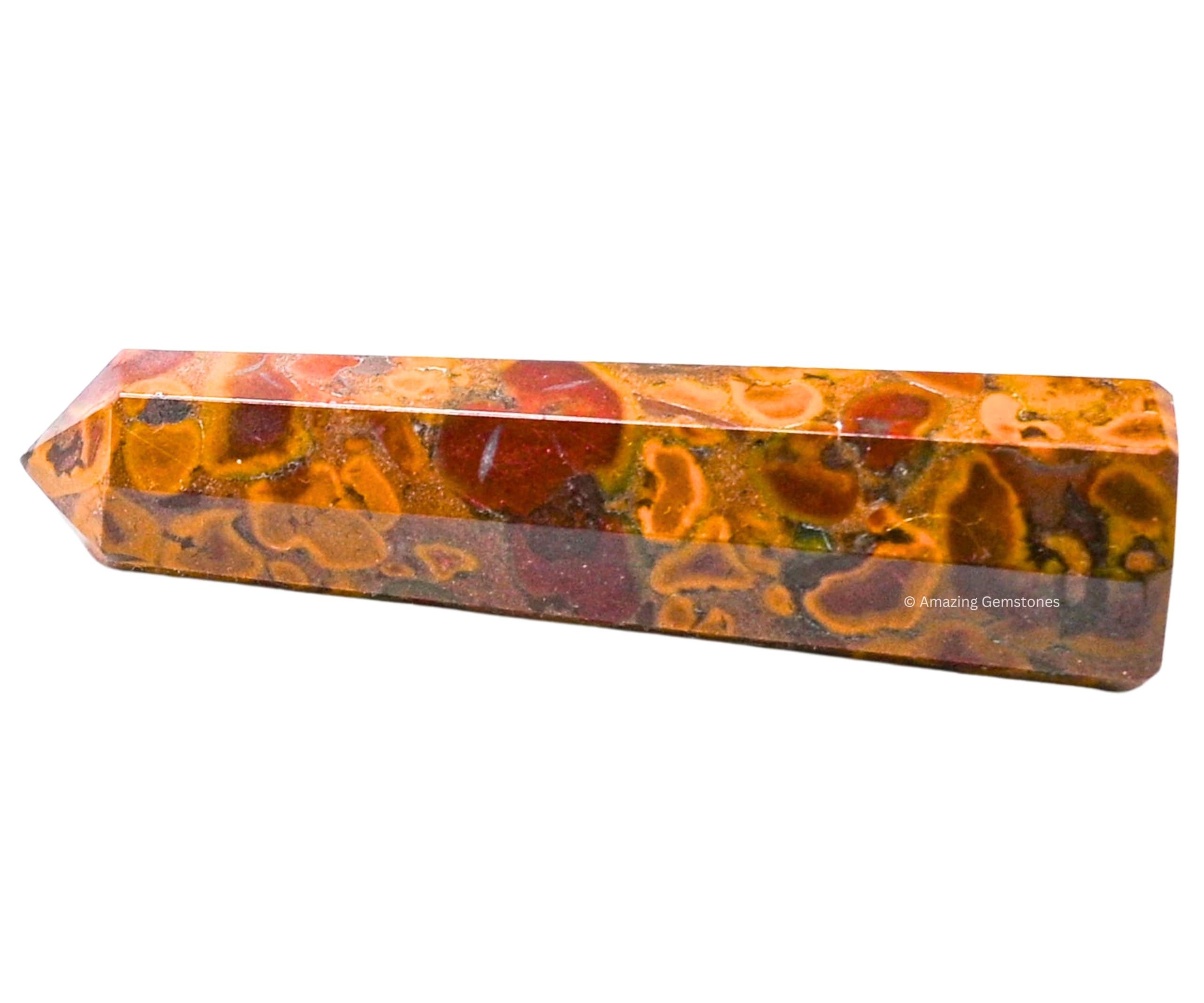 Fruit Jasper Crystal Towers ~ Natural Healing Crystal Point Obelisk for Reiki Healing and Crystal Grid (2'' to 3'' INCH)