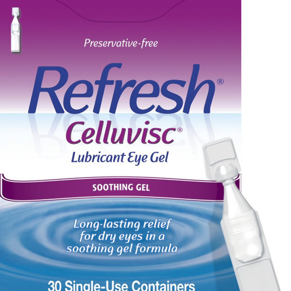 Refresh Celluvisc Lubricant Eye Gel Drops, Single-Use Containers, 30 Count (Pack of 1)