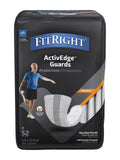 Medline Fitright Active Male Guards, 6 X 11, White, 52/pack, 4 Pack/carton