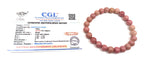 rocksmins Rhodochrosite Bracelet Natural Original Crystal Certified Real Stone Reiki Crystal Healing Love Positive Energy Attrac