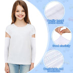 Eurzom 8 Pairs Eczema Sleeve for Kids Toddler Elastic Arm Sleeves Soft and Does Not Hurt the Skin UV Protection(5-7 Inch)