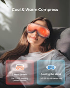 RENPHO Eyeris 2 Eye Massager with Heat and Cooling, Christmas Birthday Gifts for Mom Dad Women Men Heated Eye Mask for Reduce St