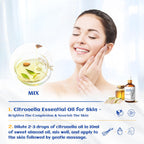 HIQILI 100ML Citronella Essential Oil for Homemade Sprays, Add to Diffuser 100% Pure and Natural Undiluted 3.38 Fl Oz