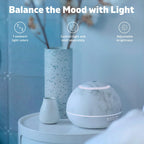 HATHASPACE Marble Essential Oil Diffuser, 350ml Ultrasonic Aromatherapy Diffuser & Cool Mist Humidifier, BPA-Free, 24+ Hour Run