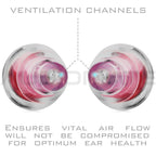 Audiomate High-Fidelity Earplugs with Metal Keychain Carry Case and 2 Interchangeable Earbuds Comfortable Soft Silicone HiFi Noi