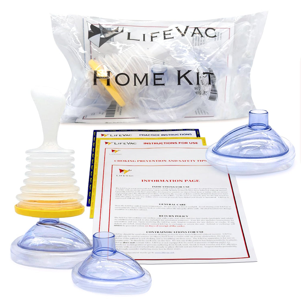 LifeVac Home Kit - Portable Suction Rescue Device, First Aid Kit for K ...
