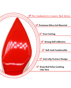 BHXANZOU Red Bottom Shoe Protector Compatible with Christian Louboutin Shoes,Self-Adhesive Sole Guard to Protect & Restore Shoe