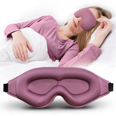 Clbxzwc 3D Advanced Eye Mask for Sleeping, Ultra Delicate Soft Skin Friendly Eye mask,100% Blackout Sleep Eye Mask for Sleep, Ey