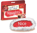Sportsheets Reversible naughty or nice Eye Mask, Red With White Feather Trim, .017 Pound