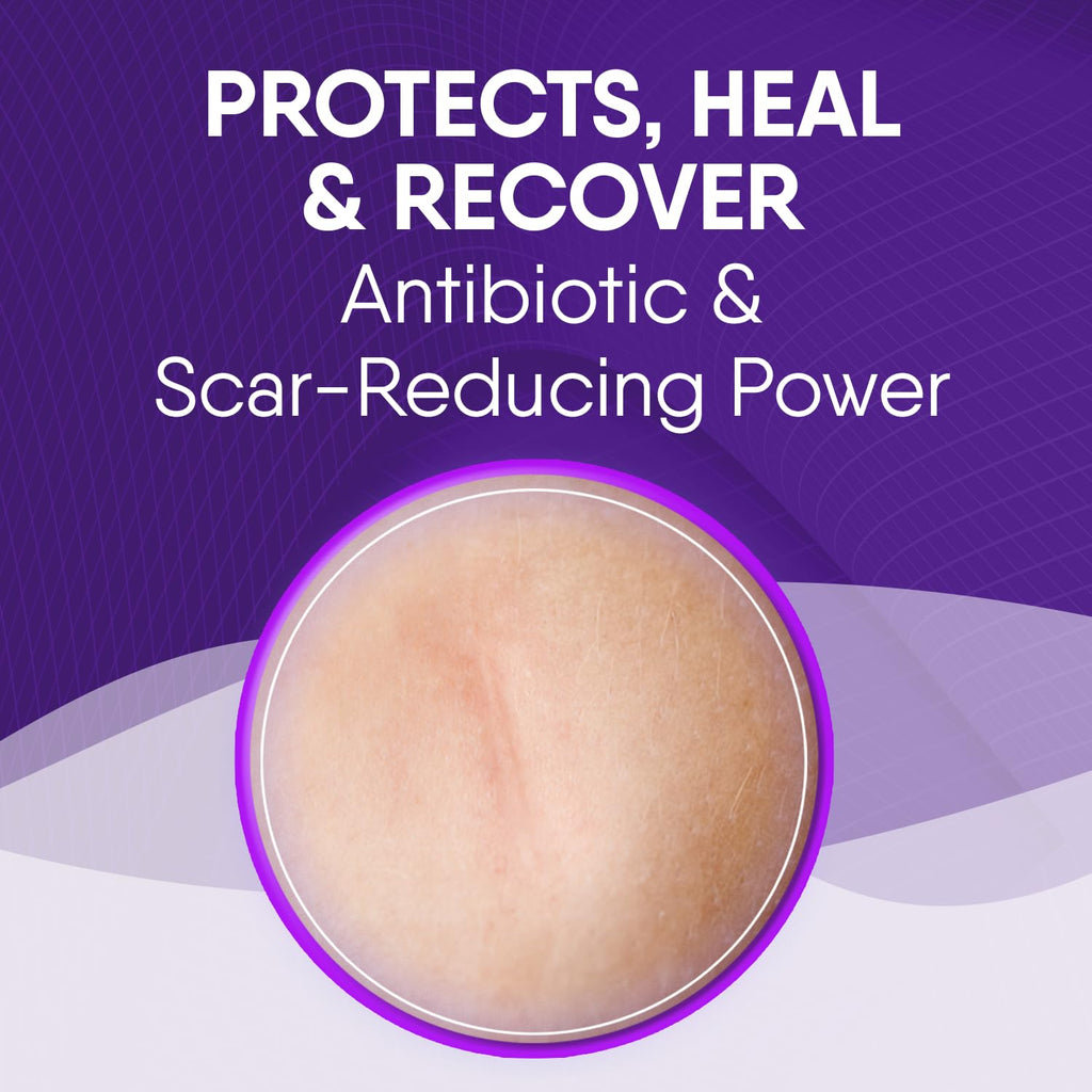 Cicatricure Skin Recovery Kit: Advanced Scar Gel & Open Wound Care Antibiotic Ointment, Reduces Stretch Marks, Surgical & Acne S