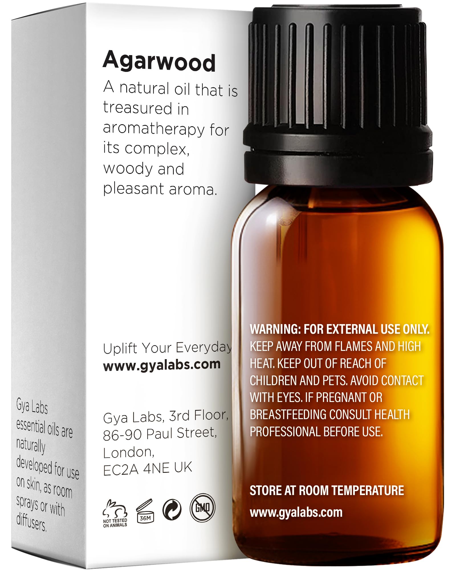 Gya Labs Ho Wood Essential Oil for Diffuser - 0.34 Fl Oz - 100% Pure Natural Ho Wood Oil for Skin, Aromatherapy & Candle Making