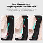 Mynt Black Acupressure Massage Chair Pad with 4 Deep Kneading Nodes, Shiatsu Back Massager for Chair with Heat, Heated Back Mass