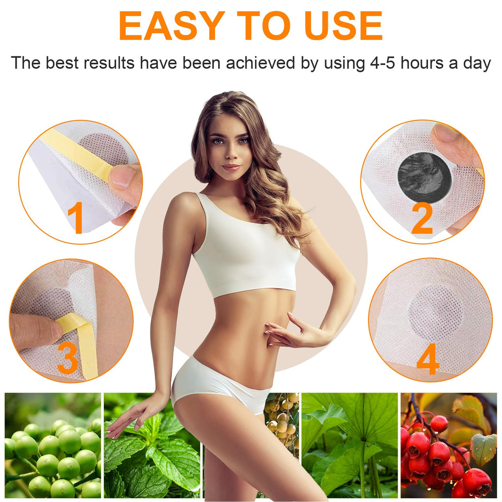 Mugwort Belly Patch for Men and Women with Natural Plant Extracts-Comfortable and Safe Belly Stickers-120Pcs,3.84oz