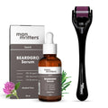 Man Matters Beardgro OilInSerum 30 Ml & Derma Roller With 540 Titanium Alloy Micro Needles 0.5 Mm | 4% Anagain, 2% Aminexil & 