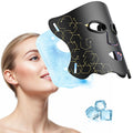 LED Light Therapy Mask (E106A) for Face, Infrared Red Light Therapy Mask, Soft Silicone, Rechargeable Red Light Therapy with Tim