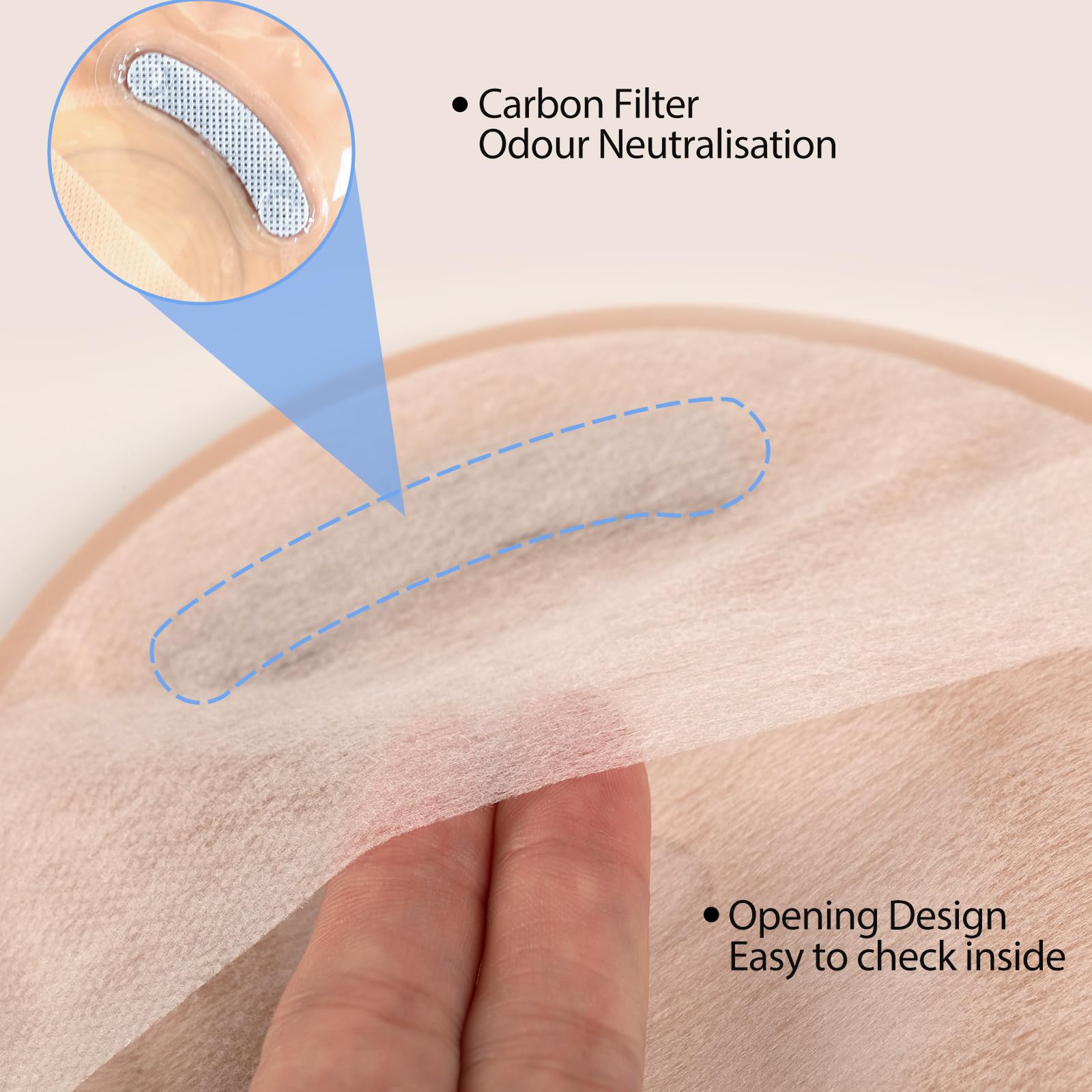 20 Pack Colostomy Bags, One Piece Ostomy Bag Ostomy Supplies, 15mm-60mm Cut-to-Fit Drainable Pouches with Clamp Closure for Ileo