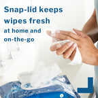 McKesson Washcloth Wipes for Adults, Scented (3 Pack, 288 Washcloths) Disposable Wash Cloths for Body - No-Rinse Formula with Sn
